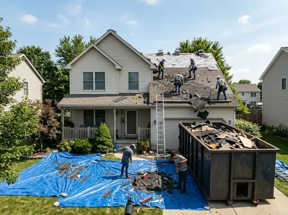 roof-replacement-debris-remova-004 — frequently asked questions, Cheapest Dumpster Rentals in Glen Ellyn, IL